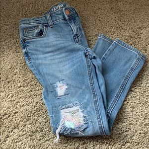 Cat &Jack sequins skinny jeans